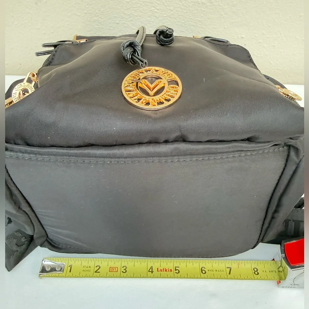 🎒Valentino Orlandi Black Backpack with Gold Accents 🎒✨ - Picture 5 of 16